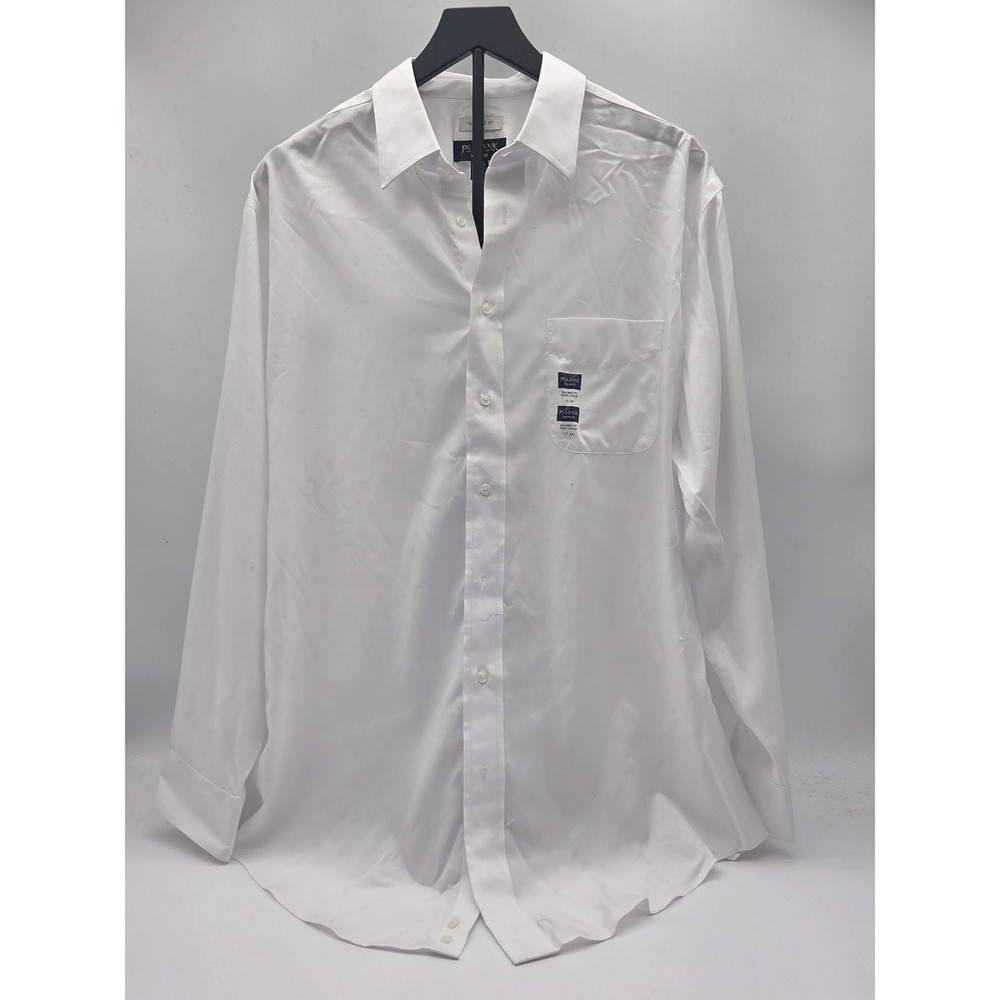 Jos. A. Bank Traveler Men's White Tailored 17-34 Dress Shirt 101-764 [FLAWED]